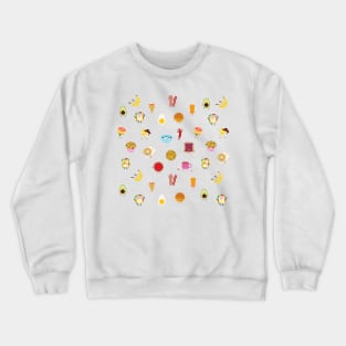 Food pattern Crewneck Sweatshirt